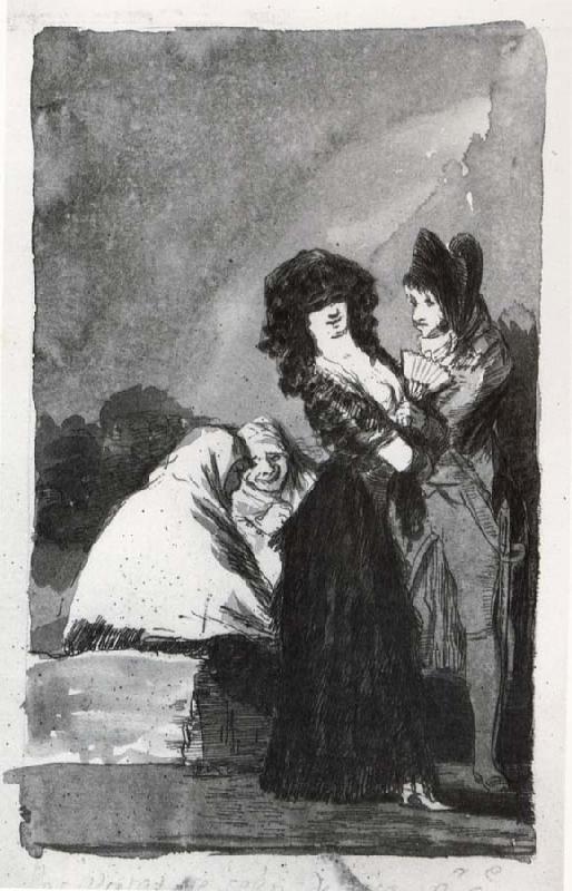 Francisco Goya Las Viejas se salen de risa oil painting image